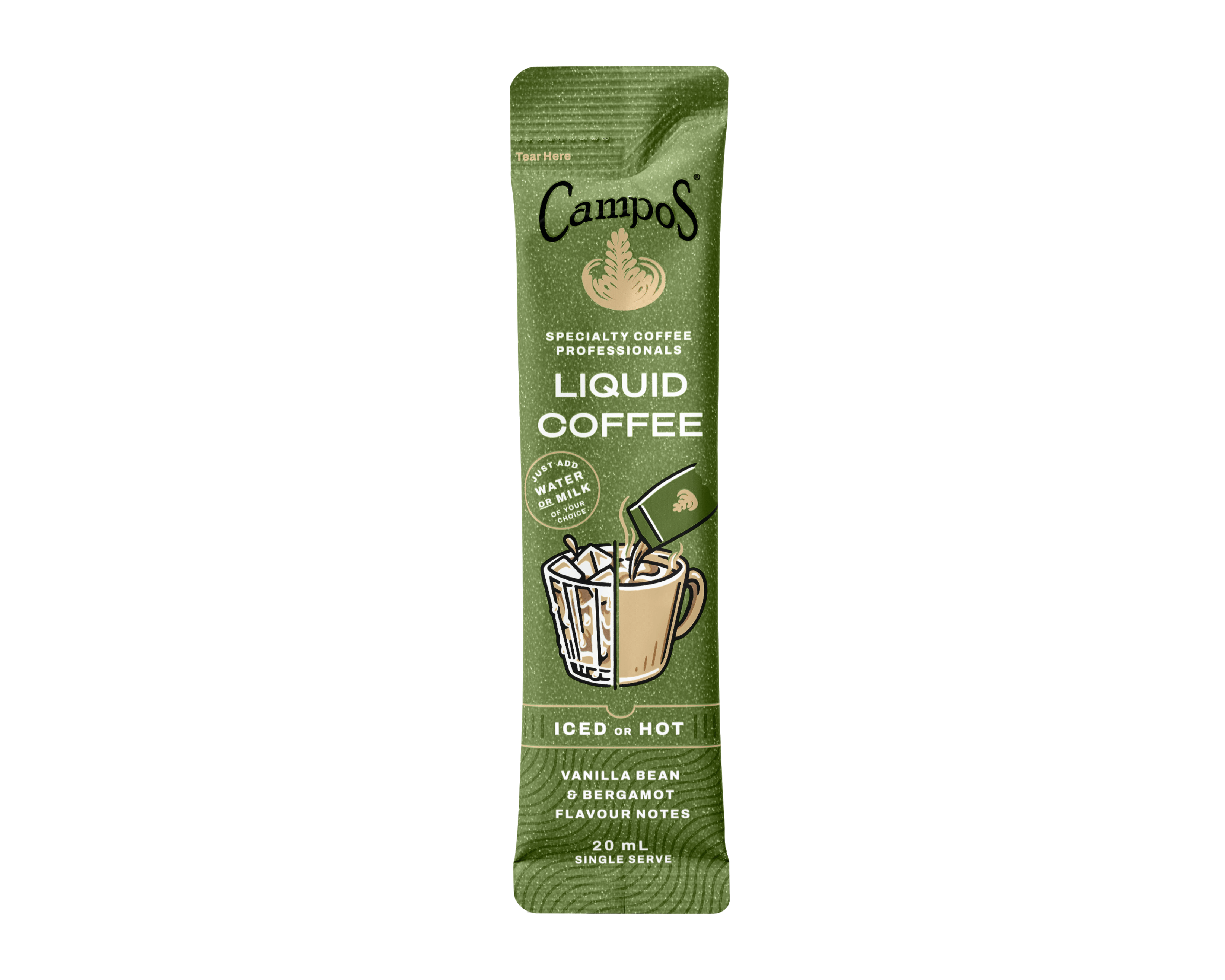 Liquid Coffee Single Serve Sachets | Campos Coffee